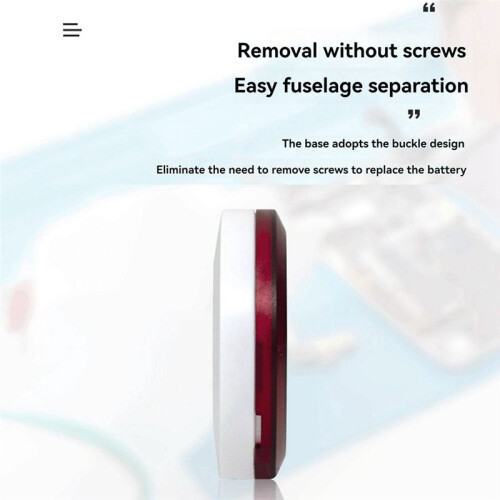 Call Button Restaurant Pager 433MHz Wireless Doorbell Bell Button for Home Security Alarm System Hardware Red 1