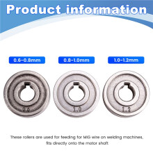 3PCS Welding Wire Feeding Roller Drive Wheel 0.6mm-1.2mm Knurl K MIG Wire Guide High Quality Welding Accessories