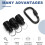 3 PCS SDS Shank Bits Holder Keychain Quick-Change Extension Bar Drill Bit Holder Quick Change Connect Rod Tool Set 6