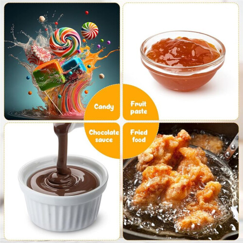 2 Peças Termômetro de Doces com Clipe de Panela Termômetro de Óleo para Fritura de 8 Polegadas Leitura Instantânea Termômetros de Alimentos para 2
