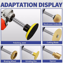 Angle Grinder Extension Pole,M10 Thread Polisher Adapter Pole, Grinder Extension for 100 Type Angle Grinder/Polisher
