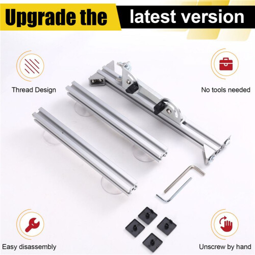 DIY Linear Actuator Bracket Adjustable Angle Linear Reciprocating Motor Bracket Foldable Stand with Suction Cup 2