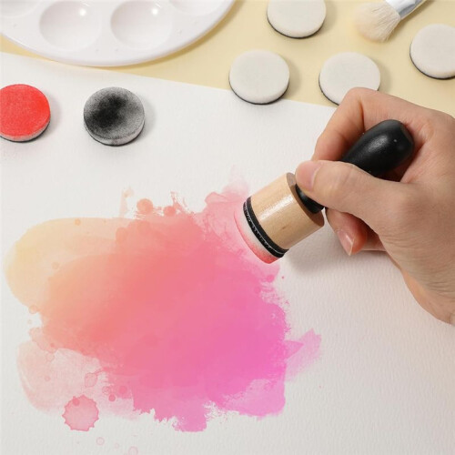 62Pack Ink Blending Tool - 2Pcs  Applicator Tools and 60Pcs Replacement Foam Pads, Ink Paints Mixing Blending Tool