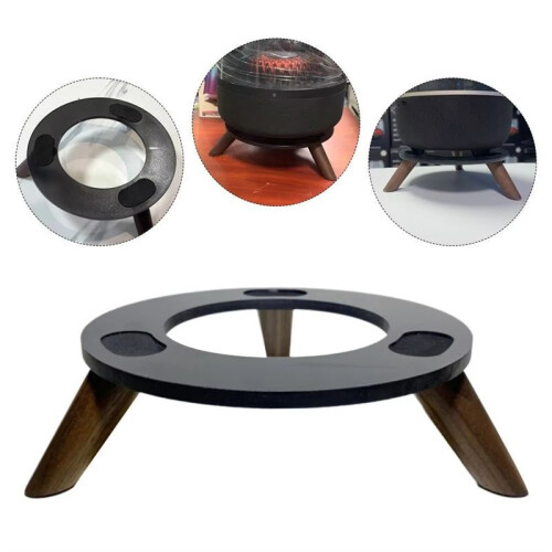 Solid Wood Base Thickened Nonslip Solid Wood Desktop Shock-Absorbing Audio Stand for  Kardon Aura Studio 1