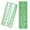 4pcs Circle Template for Drawing, Drafting Tool Geometric Round Circle and Oval Stencil Formwork Ruler Measuring Tool 2