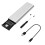 Nvme Adapter M2 SSD-Hölje USB 3.1 Type-C External Protocol M och för B&M Stöder Ethernet-Nycklar Grafik Silver 1