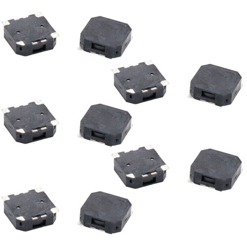 10pcs 7525 SMD SMD Passive Magnetic Buzzer 7.5 X 7.5 X 2.5