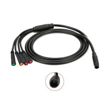 Wodoodporny 8-Pinowy Kabel Główny do Kontrolera Roweru Elektrycznego Kabel Połączeniowy do Deski Rozdzielczej 2-Pinowy + 3-Pinowy + 5-Pinowy do