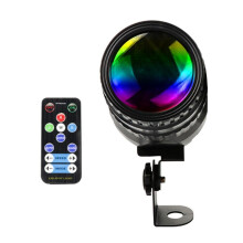 Foco de Luz de 20 W con Control Remoto, Luz de Escenario con Bola de Discoteca con Espejo Ultra Brillante para DJ, Discotecas, Bares, Clubes,