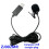 USB Lavalier Lapel Microphone Omnidirectional Wired Clip- Mic Hands Free Plug &  for Computer PC Laptop 2M 3