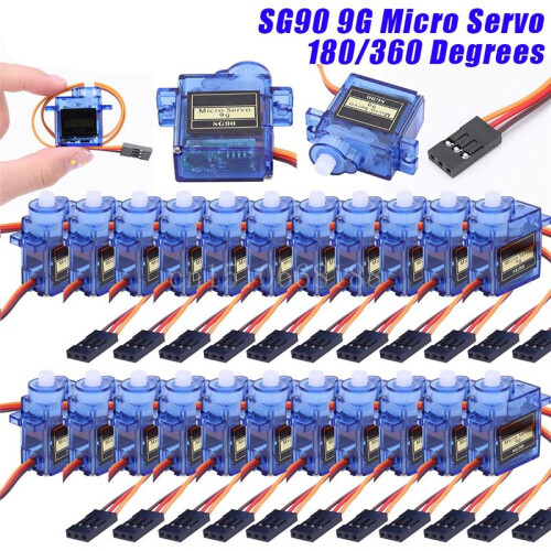 10PCS SG90 9G  Servo Servo Motor för RC Plan Robot Arm Fixed-Wing Servo Motor Control för Flygplan 360 1