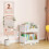 4-Layer Household Snacks Storage Bookshelf, Trolley Storage Rack, Storage Rack Kitchen Fruit and Vegetable Basket 6