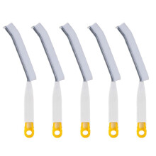 Multifunctional Long Crevice Brush,Hard Bristle Cleaning Brush, Bathroom, Floor Crack, Toilet No Dead Corner Brush White