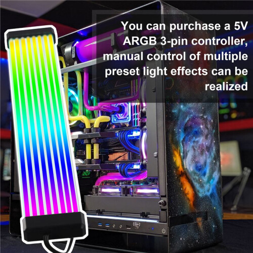 RGB LED Strip ARGB Sync Board for Computer Power Supply GPU  Card Cable Case Neon   Card 8PIN 1