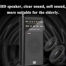 Radio Portable AM/FM All Band Stereo Weather Pocket Radio Receiver for Old Walking Hiking Camping
