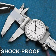 0-150Mm Metric Gauge Measuring Tool Dial Vernier Caliper Shock-Proof Vernier Caliper 0.02Mm (TGBK150-0-150MM)