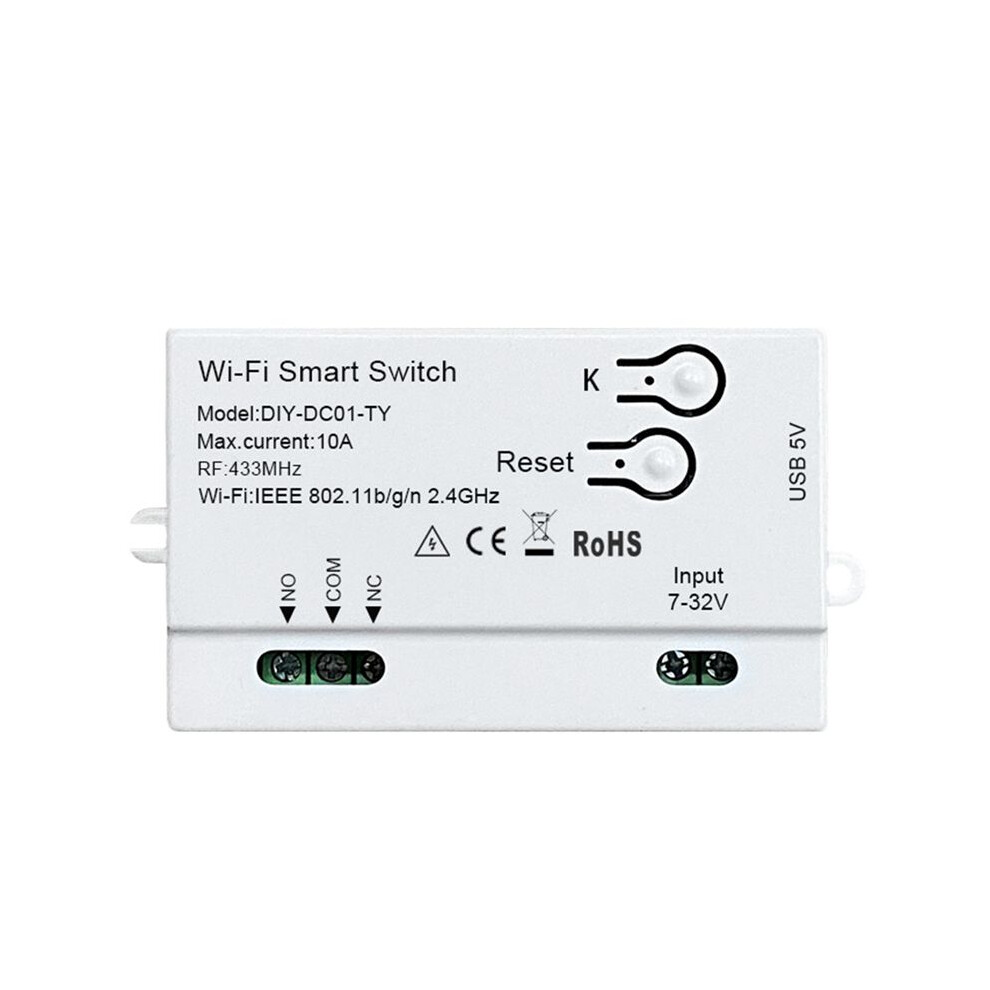 Tuya Wifi Diy Timer 1Ch 7-32V Usb 5V 2.4G Wifi Smartlife Home Automation Module For Alexa Home Iftt 4711380590277