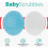Exfoliating and Massaging Cradle Cap Bath Brushes for Baby, and White, 2 Pack 2