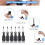 Bit Holder 1/4 Inch Hex Screwdriver Bits Holder Extension Bar Keychain Screw Adapter Drill Drill Bits Holder Black 2