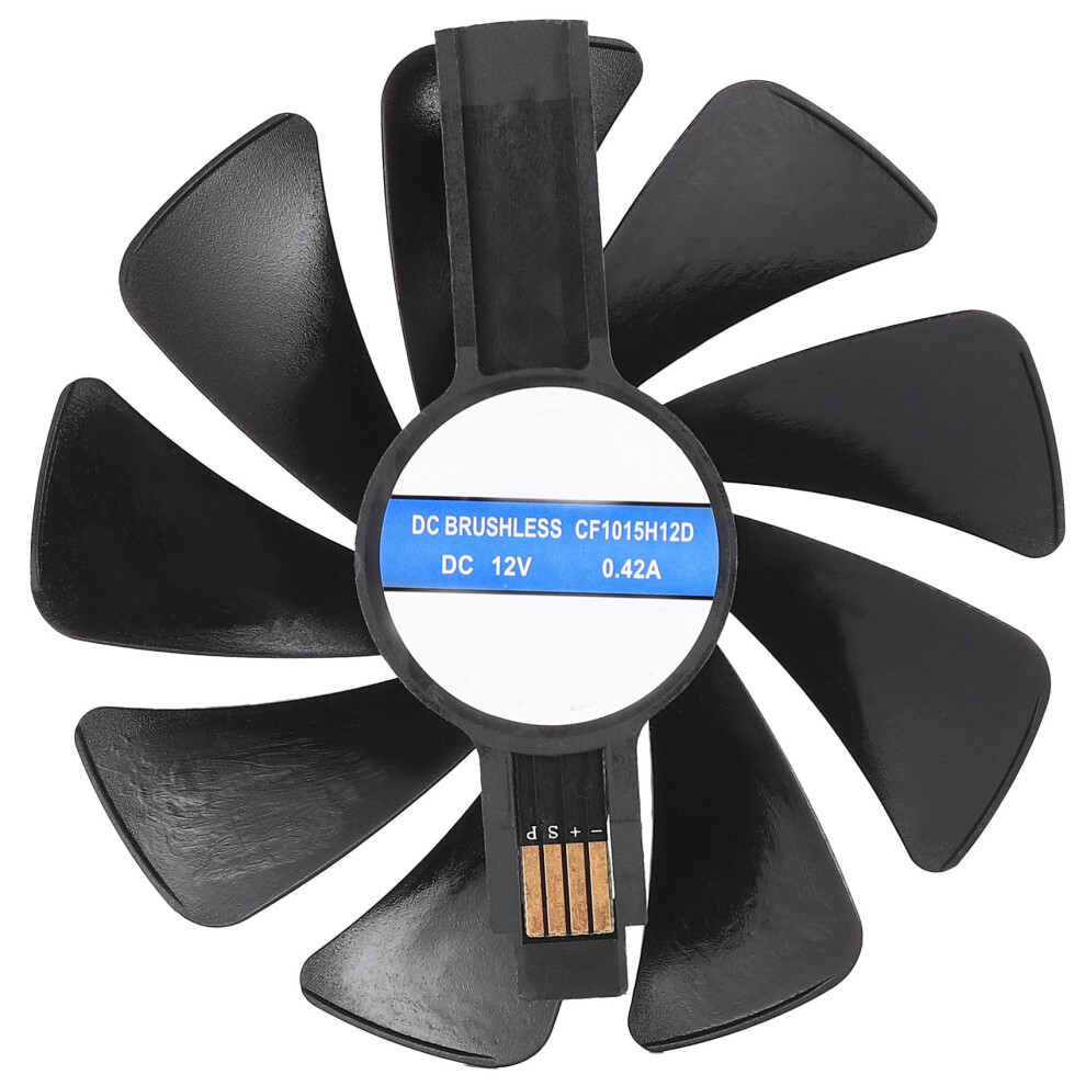 95Mm Cf1015h12d Dc12v Video Card Cooler Cooling Fan Replace For Sapphire Nitro Rx480 8G Rx 470 4G Gddr5 Rx570 4G / 8G D5 Rx580 8G Black 4712796246673