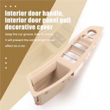 RHD Car Interior Door Handle Inner Door Panel Pull Trim Cover for - 5 Serie F10 F11 520 525 Beige RHD