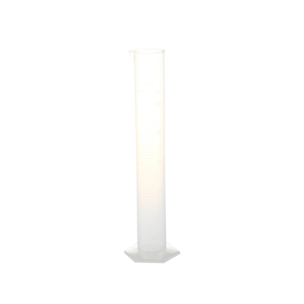 Lab Set 250Ml Clear White Plastic Liquid Measurement Graduated Cylinder 4711482234697