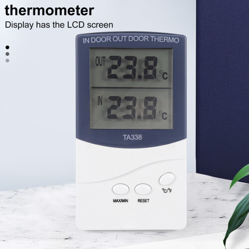 Digital thermometer inside outside temperature probe 1