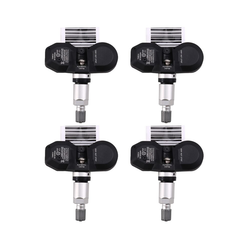 7Pp907275f 4F0907275b Tpms 433Mhz For A4 A6 A8 Q7 911 Boxster Cayenne Tire Pressure Sensor 4Pcs Black 6031503426411