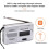 Digital Retro Radios Memory Function Handheld AM/FM Radios Manual Channel Search Battery Powered Built-in Speaker 4