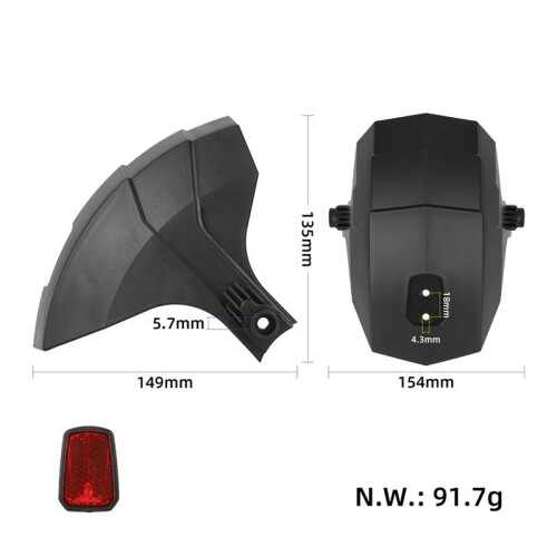Rear Wheel  for  G3 G4 Electric Scooter Back Mudguard Wing  Support Assembly Parts 2