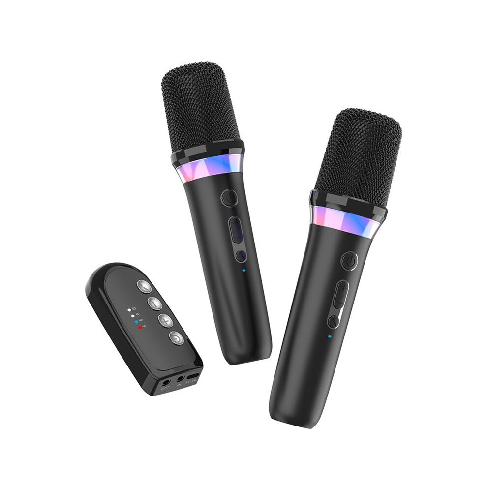 Karaoke Companion Wireless Microphone Dynamic 5.3 Dsp Mixer System Rgb Colorful 3.5Mm Aux Amplifier Host Light 6031088667292