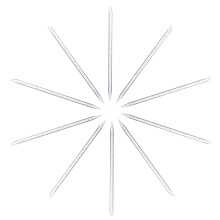 200Stk Soft Nail Cuticle Pusher in Blau Für Präzise Nagelreinigung