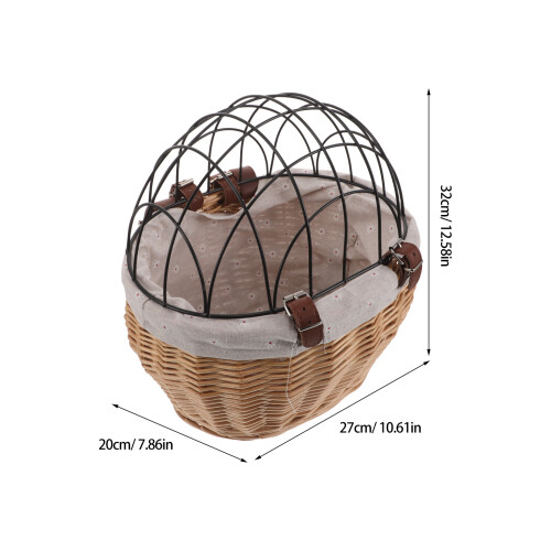 1Sac Panier En Rotin Aéré Pour Animaux De Compagnie Balade 1