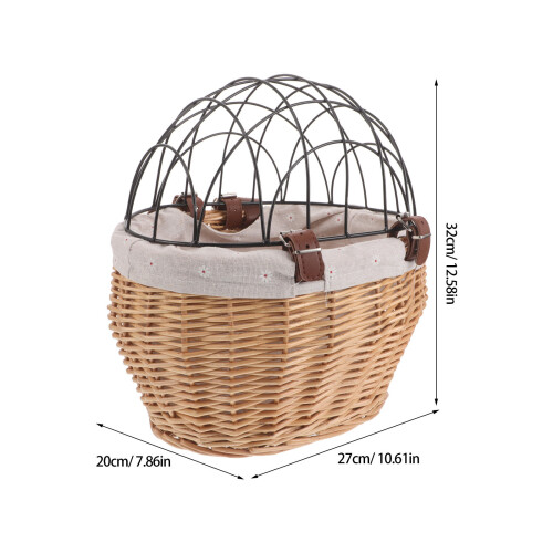 1Sac Panier En Rotin Aéré Pour Animaux De Compagnie Balade 2