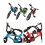 9Sets Kinder Finger Bikes, Farbige Mini Alloy Bikes Zur 10