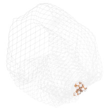 5 Teile Fascinator Hut Hochzeitskopfschmuck Perlen Schleier