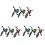 9Sets Kinder Finger Bikes, Farbige Mini Alloy Bikes Zur 2