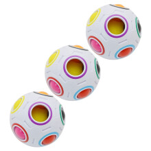 9Stk Kinder Cube Rainbow Puzzle Ball ABS Lernspielzeug Multicolor Spaß