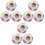 9Stk Kinder Cube Rainbow Puzzle Ball ABS Lernspielzeug Multicolor Spaß 3