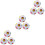9Stk Kinder Cube Rainbow Puzzle Ball ABS Lernspielzeug Multicolor Spaß 5