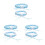 6Stk Himmelblaues Beinband Hochzeit Elastisch Hautfreundlich 3