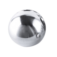 2Stk Spiegelpolierte Metallkugel Deko Kugel Edelstahl Silber Glanz