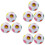 9Stk Kinder Cube Rainbow Puzzle Ball ABS Lernspielzeug Multicolor Spaß 6