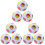 9Stk Kinder Cube Rainbow Puzzle Ball ABS Lernspielzeug Multicolor Spaß 2