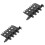 2Stk Computer Lüfterhub ABS Mit 4-Pin Splitter Drehregler Schwarz 5