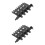 2Stk Computer Lüfterhub ABS Mit 4-Pin Splitter Drehregler Schwarz 7