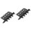 2Stk Computer Lüfterhub ABS Mit 4-Pin Splitter Drehregler Schwarz 6