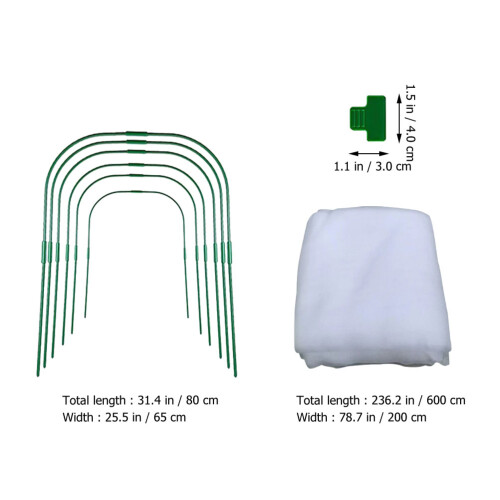 1Set Gartenschutzset Mit Robusten Bögen Und Frostsicherem 1
