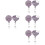 8Stk Glitzernde Ausziehbare Badge Reels Kartenhalter 6