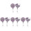 8Stk Glitzernde Ausziehbare Badge Reels Kartenhalter 2